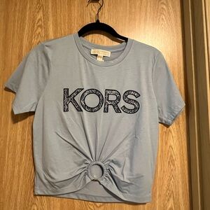 Michael Kors Snake Print Logo Ring T-Shirt